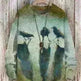 Men's Waffle Crew Neck Sweatshirt Pullover top Unisex - EX-STOCK CANADA