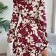 New Floral Printed V-Neck Long Sleeve Dress Fashion Ruffles Bowknot A-Line Short Mini  Skater Dress Women's Clothing - EX-STOCK CANADA