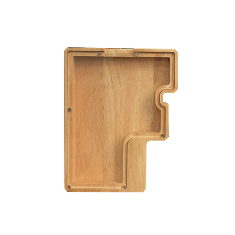 Wooden cutting board with a unique shape on a white background