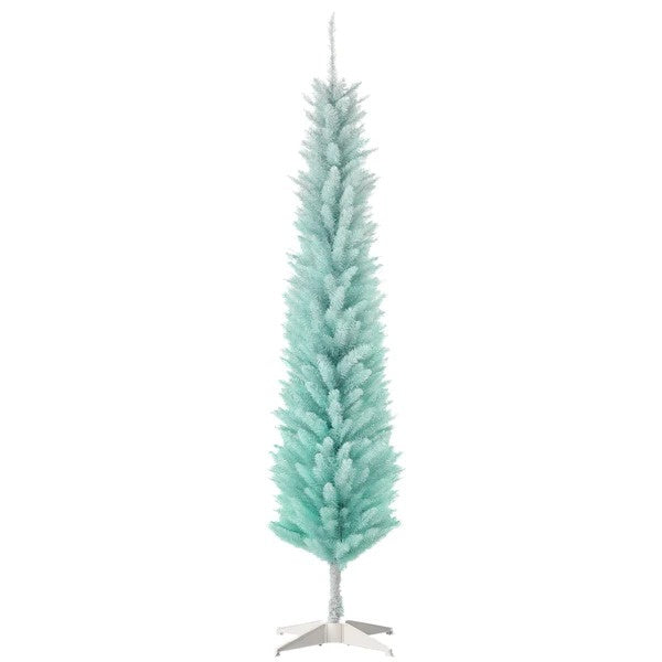 6ft Pencil Christmas Trees, Skinny Artificial Christmas Tree For Xmas Holiday Decor, Gradient Blue EX-STOCK Canada 