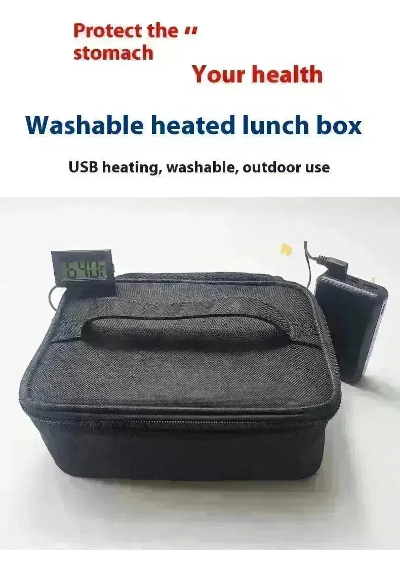 USB Heating Lunch Outdoor Bento Thermal Bag Convenient And Easy To Carry - EX-STOCK CANADA