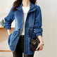 Fashion formal fitted  Zip up Denim Jacket Women - EX-STOCK CANADA