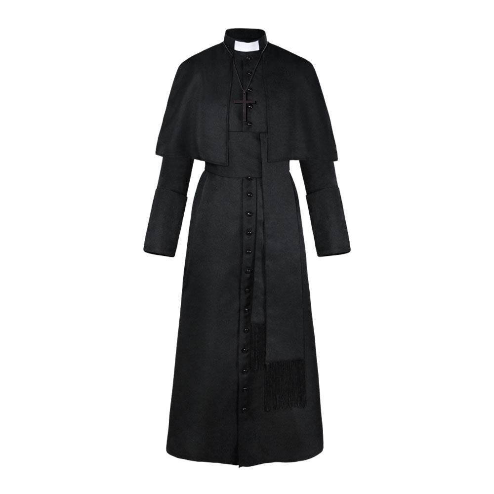 Halloween Priest Medieval Retro Cosplay Costume - EX-STOCK Canada