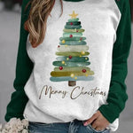 Christmas Tree 3D Digital Printing Women's Pullover Sweatshirt - EX-STOCK Canada