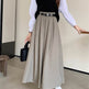 Women's All-matching Slim Fit Temperament Pleated Maxi Skirt - EX-STOCK Canada
