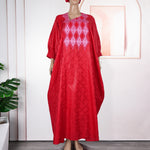 Embroidered Robe Solid Color Arabic Dubai Muslim Women Dress - EX-STOCK Canada