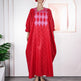 Embroidered Robe Solid Color Arabic Dubai Muslim Women Dress - EX-STOCK Canada