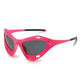 Fashion Large Frame Cat Eye Personality Hollow Out Cycling Sunglasses for Men - EX-STOCK CANADA