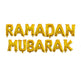 Eid Mubarak Foil Balloon Set – Silver Gold Rose Gold Letter & Crescent Balloons