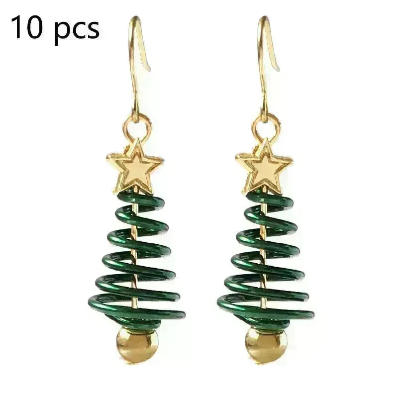 Christmas Earrings Tree Star DIY Earrings - EX-STOCK CANADA