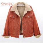 Lamb Wool Thickened Plus Velvet Denim Jacket Women EX-STOCK Canada 