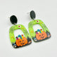 Halloween Day Ornament Colorful Ghost Eyes Funny Acrylic Earrings For Women - EX-STOCK Canada