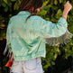 Autumn And Winter Casual Loose-fitting Tassel Chain Denim Jacket For Women - EX-STOCK CANADA