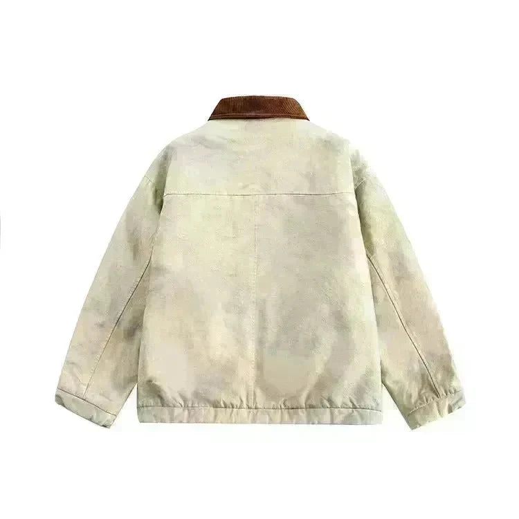 Casual men Retro Heavy Lapel Cotton padded jacket Hip pop street style - EX-STOCK CANADA