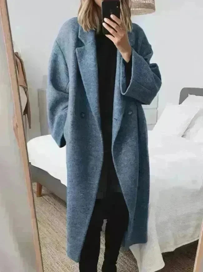 Buy Fall Winter long wool trench coat for women Cashmere trench coat - EX-STOCK CANADA