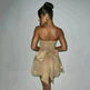 Tube Top Lace Dress With Back Bow-knot Summer Fashion Temperament Mesh Stitching Off-neck Short Mini Skater Dress - EX-STOCK CANADA