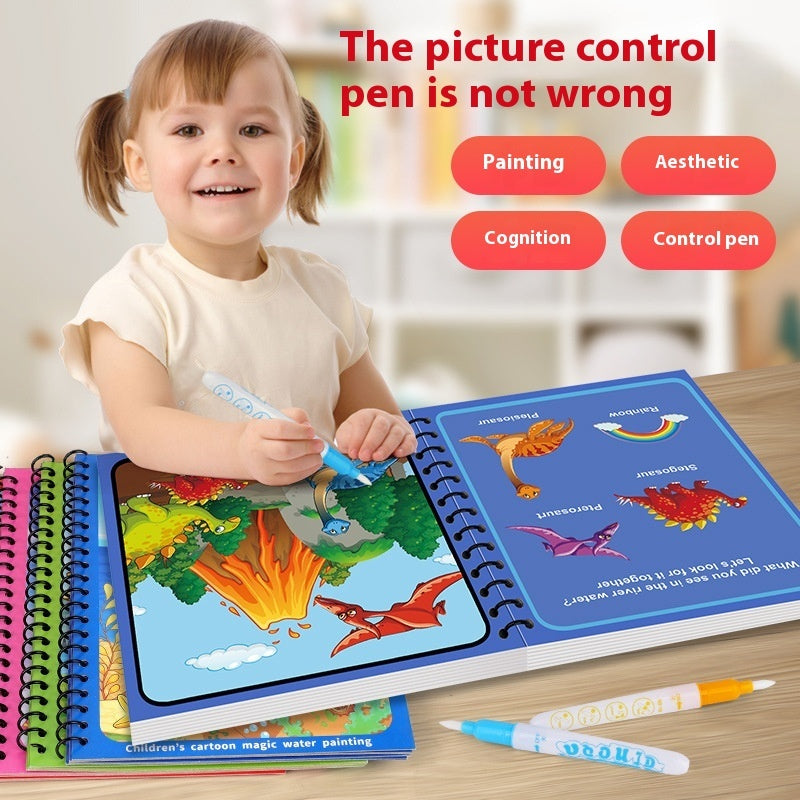 Children's Magic Water Painting Book for Kids – 8 Themes (Ages 4–6)