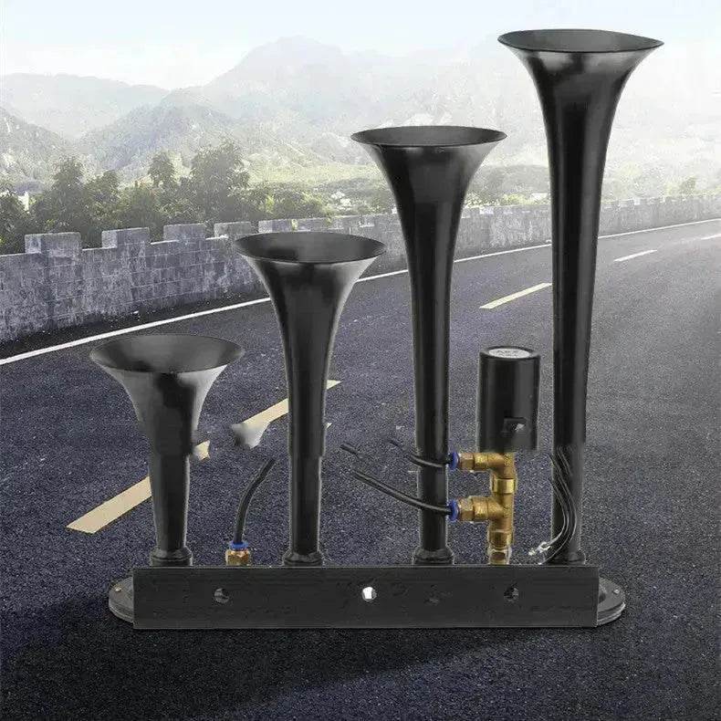 Four-pipe Modified Air-controlled Truck Train Horn Loud Air Pressured Horn - EX-STOCK Canada