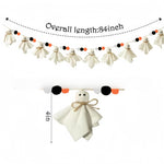 Halloween hanging decoration with ghost pumpkin and wooden bead pendant styles – product view 6