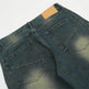 Washing Indentation Denim Bootcut Jeans Pants Men - EX-STOCK Canada
