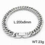 Cuban Link Chain Trimming Chain Jewelry Buckle Titanium Steel Bracelet - EX-STOCK Canada