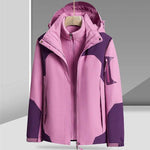 Three-in-one Removable Liner With Velvet Thickening Windproof Waterproof Jacket - EX-STOCK Canada