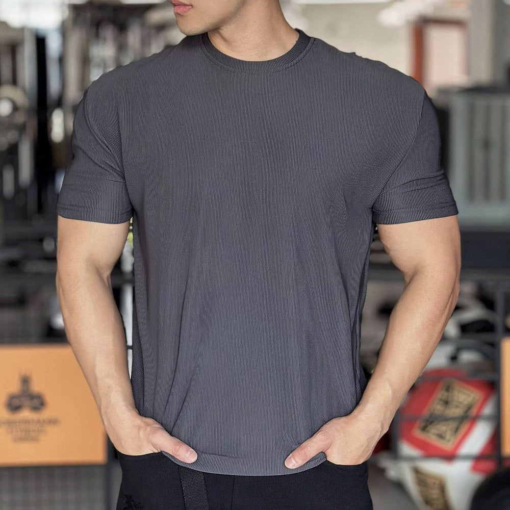 Anti Wrinkle Men Short Sleeve Active wear T-shirt for Workout Gym trainings - EX-STOCK Canada