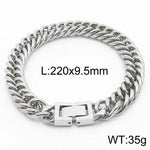 Cuban Link Chain Trimming Chain Jewelry Buckle Titanium Steel Bracelet - EX-STOCK Canada