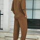 Men's Casual summer 2 piece Pant sets Short sleeved Top and Straight leg pant - EX-STOCK Canada