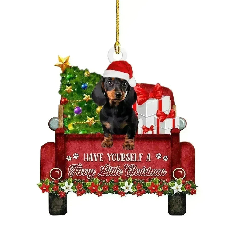 Christmas Sausage Dog Decorations Home - EX-STOCK CANADA