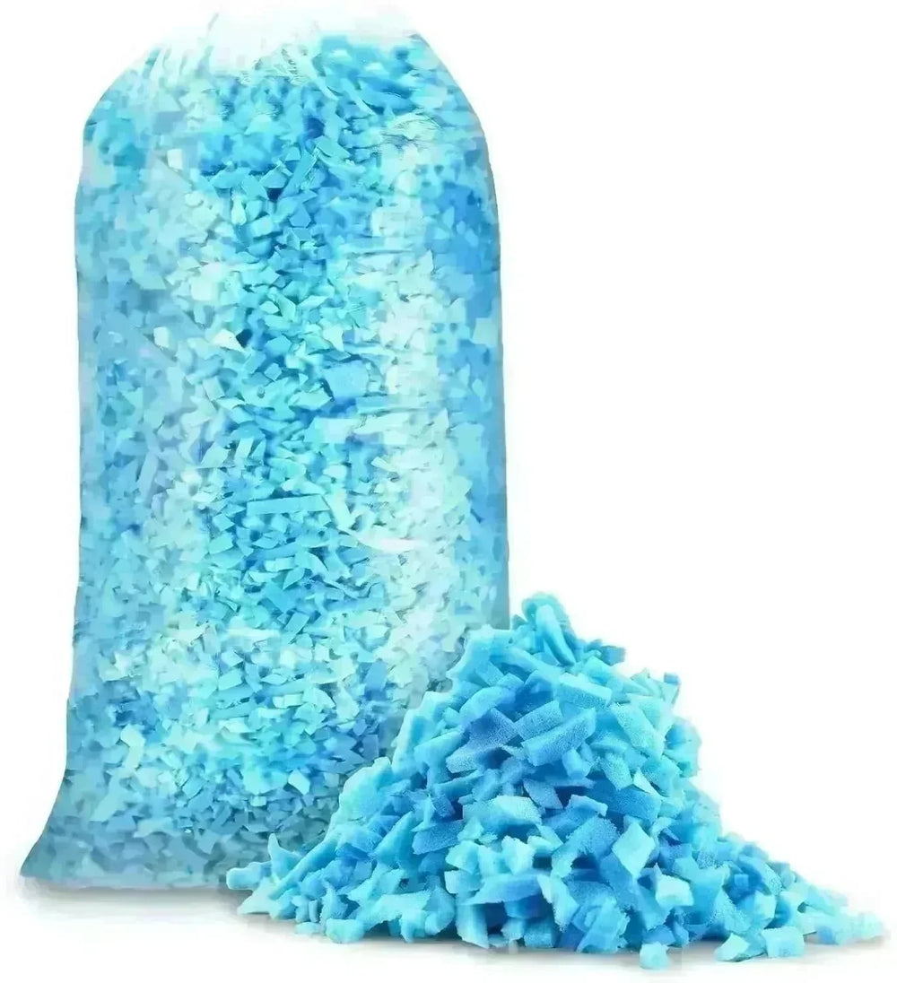 5lbs Bean Bag Filler, Shredded Memory Foam Filling For Bean Bag Chair, Dog Beds, Cushions Pillows, Added Gel Particles - EX-STOCK CANADA