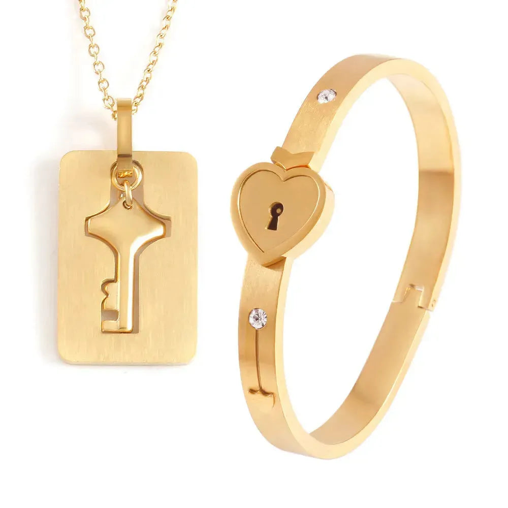 Men And Women Couple Love Lock Alloy Bracelet - EX-STOCK CANADA