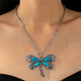 Fashionable Light Luxury Dragonfly Turquoise Pendant Necklace EX-STOCK Canada 