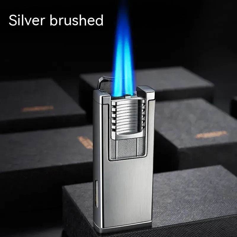 Double High Firepower Blue Flame Torch Lighter With Hidden Cigar Cutter - EX-STOCK Canada