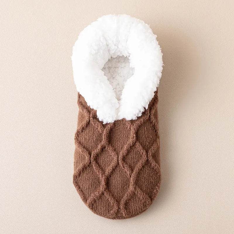 Winter Warm Short Cotton Slipper Socks Unisex Thicken Thermal Plush Home Floor Sock Soft Non-slip Grip Fuzzy Floor Fluffy Socks - EX-STOCK Canada