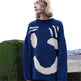 Ugly Christmas Knitted Sweater Women's Long-sleeved Round Neck Yarn-dyed Printed Top Women's - EX-STOCK Canada