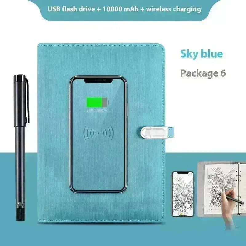 Handwriting Paper Screen Synchronization Smart Fingerprint Lock A5 Notebook - EX-STOCK CANADA