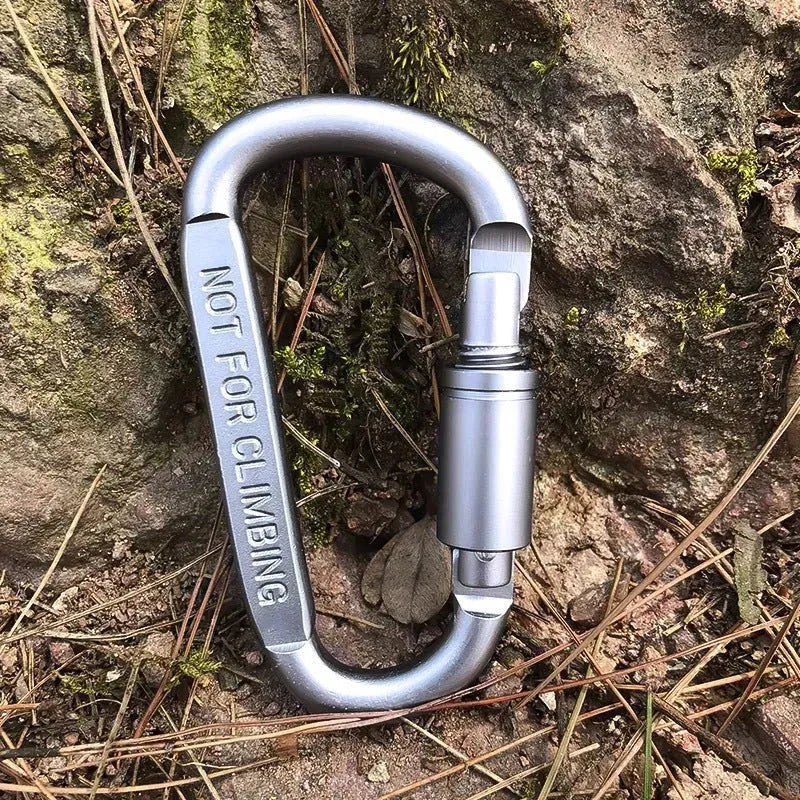 No. 8 Carabiner D Type Bold 8CM Aluminum Alloy - EX-STOCK CANADA