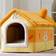 Foldable Dog House Pet Cat Bed Winter Dog Villa Sleep Kennel Removable Nest Warm Enclosed Cave Sofa Pets Supplies - EX-STOCK Canada