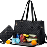 Convenient Commute New Lunch Bag Women's Insulated Lunch Box Women's Leak-proof Large Purse Diagonal Computer Storage EX-STOCK