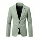 Green blazer on a white background