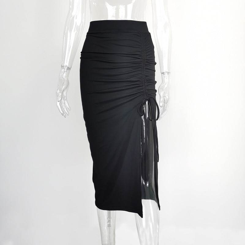 European And American Women's High Waist Hip Midi Split Skirt - EX-STOCK Canada