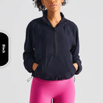 Women's Half Zipper Drawstring Workout Clothes - EX-STOCK CANADA