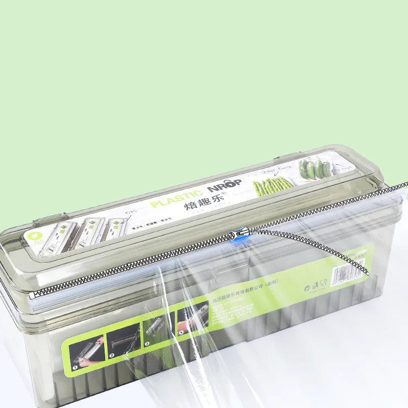 Food PE Large Roll Boxed Plastic Wrap Cutter Cling Film Wrapper - EX-STOCK CANADA