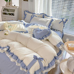Solid Color Lace Bedsheet And Duvet Cover EX-STOCK Canada 