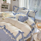 Solid Color Lace Bedsheet And Duvet Cover EX-STOCK Canada 