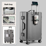 Large Capacity Travel Aluminum Frame Password Luggage | EX-STOCK Canada 