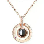 Hot Valentine's Day Gifts Metal Rose Jewelry Gift Box Necklace For Wedding Girlfriend Necklace Gifts - EX-STOCK CANADA