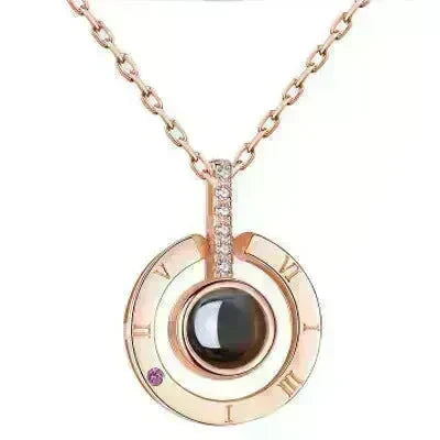 Hot Valentine's Day Gifts Metal Rose Jewelry Gift Box Necklace For Wedding Girlfriend Necklace Gifts - EX-STOCK CANADA