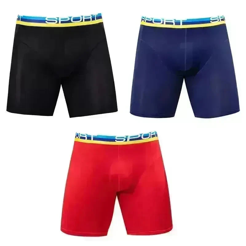 Anti-wear Ice Silk breathable Midway Boxer Beach swimming Underwear - EX-STOCK CANADA